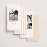 "awning stripe" - Save the Dates in Peach by Sara Hicks Malone - Back of Card Options