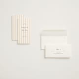 "awning stripe" - Save the Dates in Peach by Sara Hicks Malone - Assembled