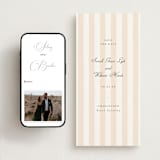 "awning stripe" - Save the Dates in Peach by Sara Hicks Malone - FREE Wedding Website