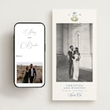 "Patterned florals" - Save the Dates in Powder by Creo Study - FREE Wedding Website