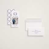 "Blooming Crest" - Save the Dates in Plum by Cass Loh - Assembled