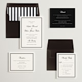 "Chic Union" - Save the Dates in Mystic Raven by Cass Loh - Matching Invitation Suite
