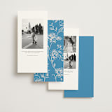 "The Emma" - Save the Dates in Cerulean by Kristie Kern - Back of Card Options