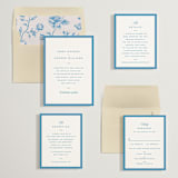 "The Emma" - Save the Dates in Cerulean by Kristie Kern - Matching Invitation Suite