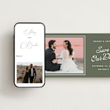 "Penumbra" - Save the Dates in Garden by Snow and Ivy - FREE Wedding Website