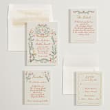 "Chantilly" - Save the Dates in Lipstick by Maja Cunningham - Matching Invitation Suite