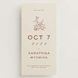 "Rose Ink" - Save the Dates in Rust by Ani Somi - Front