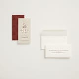 "Rose Ink" - Save the Dates in Rust by Ani Somi - Assembled