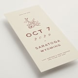 "Rose Ink" - Save the Dates in Rust by Ani Somi - Detail