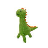 "Knit Brontosaurus Dinosaur Toy" - Plush Toys in green by Global Goods Partners