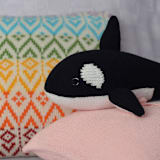 "Knit Orca" - Plush Toys in multicolor by Melange Collection