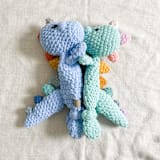 "Custom Dinosaur Lovey" - Plush Toys in multicolorassorted-colors by Two Little Knots