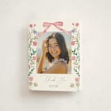 "Bow garden" - Sweet Sixteen Party Thank You Cards in Coral by Yaling Hou Suzuki - Front