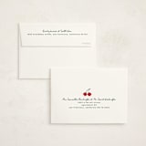 "Cherries" - Sweet Sixteen Party Thank You Cards in Tomato by Kelly Watkins - FREE Recipient Addressing