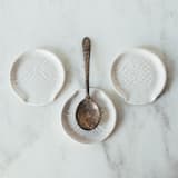 "Lace Spoon Rest - White" - Serving Utensils in white by Handmade Studio TN