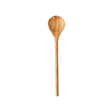 "Round Olive Wood Cooking Spoon" - Serving Utensils in beige by Powered By People