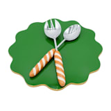 "Baguette Serving Set" - Serving Utensils in orange by Michelle Pham