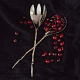 "Olive Branch Serving Spoon Set" - Serving Utensils in brass by Shelton Metal