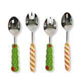 "Olive Serving Set" - Serving Utensils in green by Inner Child