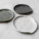 "Lace Spoon Rest - Gunmetal" - Serving Utensils in gray by Handmade Studio TN