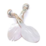 "Seashell Serving Set in Pearl White" - Serving Utensils in white by Michelle Pham