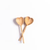 "Heart Teaspoons S/2" - Serving Utensils in beige by Powered By People