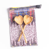 "Heart Teaspoons S/2" - Serving Utensils in beige by Powered By People