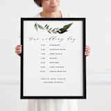 "Black 16x20" - Standing Frame in black by Minted - With person for scale