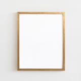 "Gold 16x20" - Standing Frame in brass gold by Minted - Front