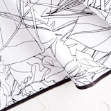 "Fallen Leaves" - Tablecloth in Silk by Catilustre - Detail