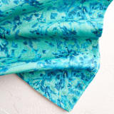 "Shifting: Spring" - Tablecloth in Aqua by Alysia Quisenberry - Detail