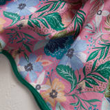"Jungle Florals" - Tablecloth in Blush by Alethea and Ruth - Detail