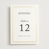 "Eloquence" - Table Numbers in Snow by Kimberly FitzSimons - Front