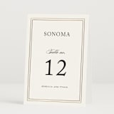 "Eloquence" - Table Numbers in Snow by Kimberly FitzSimons - Folded