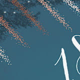 "Strands Of Lights" - Table Numbers in Navy by Hooray Creative - Detail