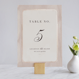 "Forever Elegant" - Table Numbers in Mauve by Hooray Creative - Front