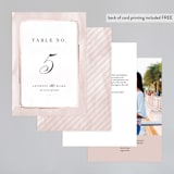 "Forever Elegant" - Table Numbers in Mauve by Hooray Creative - Back of Card Options