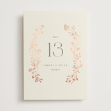 "Queen Anne's Lace" - Table Numbers in Creme Brulee by Jennifer Wick - Front