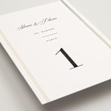 "Scripted Striped" - Table Numbers in Silk by Carolyn MacLaren - Detail