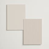 "Mirin" - Table Numbers in Linen by Kate Ahn - Back of Card Options