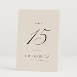 "Mirin" - Table Numbers in Linen by Kate Ahn - Folded