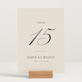 "Mirin" - Table Numbers in Linen by Kate Ahn - Displayed (stand not included)