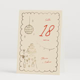 "Party On!" - Table Numbers in Sangria Spark by Zove Ahhh - Folded