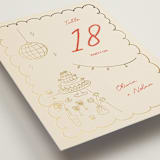 "Party On!" - Table Numbers in Sangria Spark by Zove Ahhh - Detail