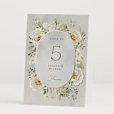"Love Song" - Table Numbers in Meadow by Petra Kern - Folded