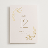 "Classique" - Table Numbers in Spun Sugar by Jessica Williams - Front