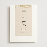 "Modern Serene" - Table Numbers in Blush by Hannah Williams - Front