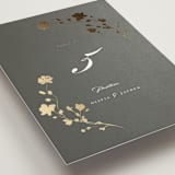 "raffiné" - Table Numbers in Obsidian by Benita Crandall - Detail