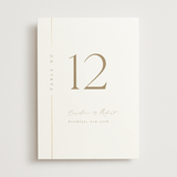 "London" - Table Numbers in Brass by Kelly Schmidt - Front
