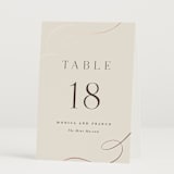 "And Centered" - Table Numbers in Cream by Hooray Creative - Folded